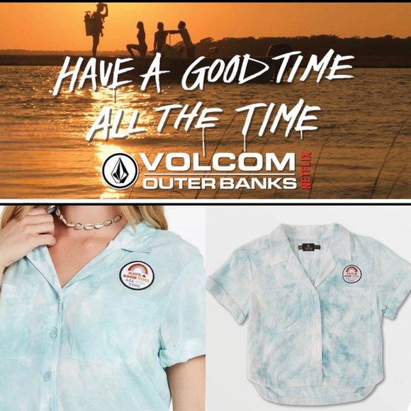 NWT Volcom Women’s Outerbanks Sarah Cameron Top-RARE - Picture 1 of 6
